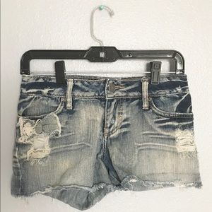 Denim Washed Shorts